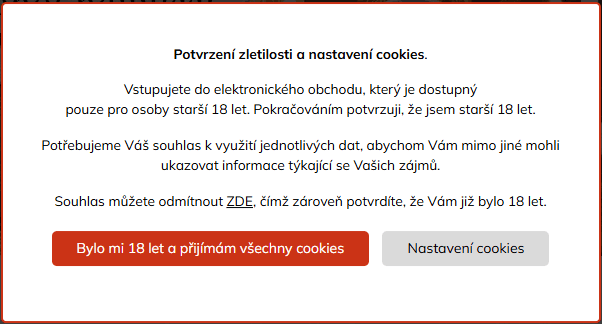 Rum s vodkou se nemíchá.  A co takhle potvrzení věku s cookies?