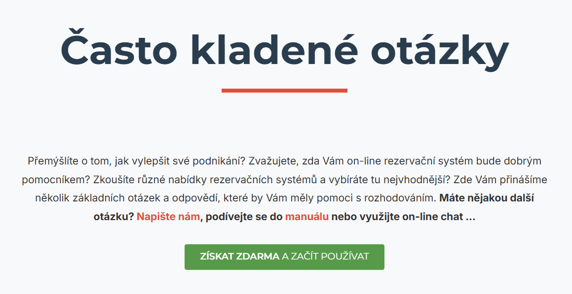 Nevhodně zpracovaný odstavec na webu míchající mnoho různých myšlenek